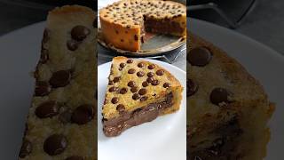 NUTELLA COOKIE PIE  Kuchen  Rezept  Dessert nutella cookiepie schokolade torte kuchenbacken [upl. by Opaline]