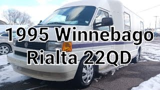 1995 Winnebago Rialta 22QD Campervan with Dustin Hartleys RV [upl. by Nnahs]