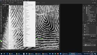 Marking minutiae location and direction using GYRO in Photoshop [upl. by Marder235]