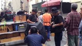 Paris Film quotFoujitaquot Tournage 29092014 Rue de Baujolais [upl. by Emilio]