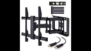 PERLESMITH TV Wall Mount Step by Step Installation Setup and Review [upl. by Greenleaf86]