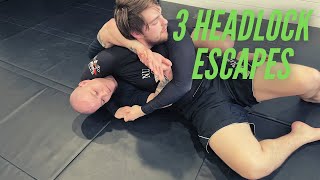 3 Headlock Escapes from the Ground [upl. by Simah]