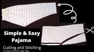 How to Make Pajama Pants  Pajama Pants Cutting and Stitching  How to Make Pajamas at Home  DIY [upl. by Annaeirb275]