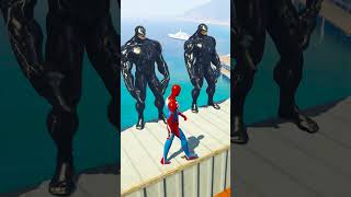 GTA 5 Epic Spiderman Ragdolls  Jumps  Fails ep40 shorts [upl. by Karrah]