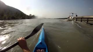 Vajda Orca Surfski River Barge Surfing [upl. by Utir]