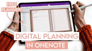 HOW TO Digital Planning in OneNote  FREE Digital Planner [upl. by Princess238]