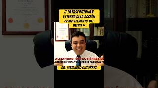 ¡¡ LA FASE INTERNA Y EXTERNA DE LA ACCIÓN COMO ELEMENTO DEL DELITO [upl. by Sanchez]