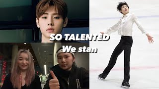 SKATING COACHES REACT TO ENHYPEN SUNGHOON’S SKATING VIDEO [upl. by Airotel686]