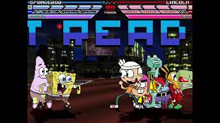 MUGEN Fight  SpongeBob SquarePants vs Nickelodeon [upl. by Relyt73]