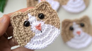 Crochet Cat Kitty Face [upl. by Seed450]