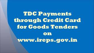 TDC Payments through Credit Card for Goods Tenders [upl. by Bernardi]