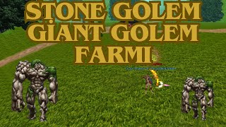 Stone Golem vs Giant Golem Farmı  EMC Farm  Knight Online  Dryads 2023 [upl. by Aronel]