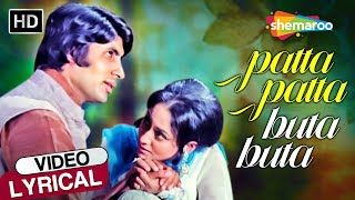 Patta Patta Buta Buta  HD Lyrical  Ek Nazar  Amitabh Bachchan Jaya Bahaduri  Lata Mangeshkar [upl. by Lussier]