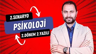 PSİKOLOJİ 2DÖNEM 2YAZILI SINAVI  💯 2SENARYO 💯 [upl. by Adolph]