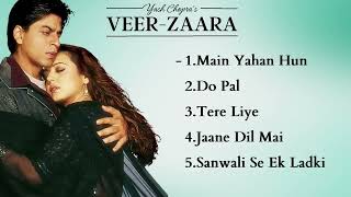 Veer Zaara Movies All Songs Shahrukh Khan Preity Zinta HINDI MOVIE SONGS [upl. by Hairabez]