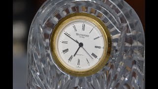 How To Change Waterford Crystal Clock Battery [upl. by Dlnaod284]