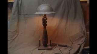 WW2 Trench Art Lamp Helmet and Mortor shell [upl. by Ama]