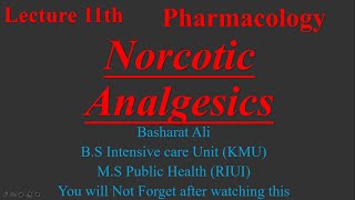 Opioid Or Narcotic Analgesics😨 In Urdu  Lec 11th  Pharma In Urdu Bs And Diploma  Basharat Ali [upl. by Nosittam]