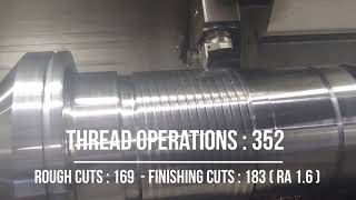 ThreadTracer for GibbsCAM  Machining 2TPI STUB ACME [upl. by Jumbala]