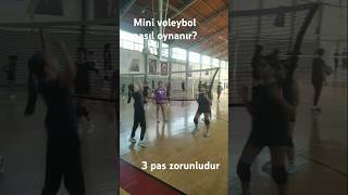 Mini voleybol nasıl oynanır volleyball voleybol minivoleybol [upl. by Saylor]