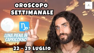 OROSCOPO DELLA SETTIMANA DAL 22 AL 29 LUGLIO [upl. by Keelby514]