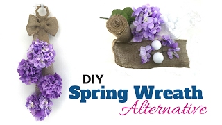 DIY Spring Door Hanger  Spring Wreath Alternative [upl. by Kaden]