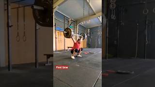 100kg 220lbs snatch progress from the first time ever to hitting it in competition [upl. by Nelyk]