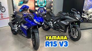 2024 Yamaha r15 v3 New Model Full Review Video  Yamaha r15 Version3 OnRoad Price [upl. by Shermie]