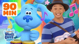 Blue amp Josh Skidoo and Sing Songs 🎵 w Rainbow Puppy  90 Minutes  Blues Clues amp You [upl. by Puklich]