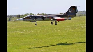 14 SCALE AIRWORLD RC LOCKHEED F104 STARFIGHTER  KINGTECH 260 TURBINE  STEVE AT DUXFORD IWM 2022 [upl. by Latrell279]