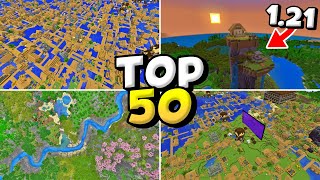 🔥 TOP 50 GOD SEEDS Best seeds for minecraft survival 1213 minecraft pe amp bedrock edition seeds [upl. by Catharine]