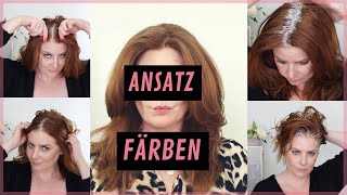 Haare selber färben Ansätze färben DIY Anleitung [upl. by Nnayar]