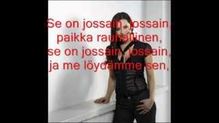 Anneli Mattila  Jossain Lyrics [upl. by Atteirneh814]