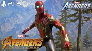 Marvels Avengers  NEW MCU SpiderMan Iron Spider Suit Gameplay 4K 60FPS PlayStation 5 [upl. by Nymassej]