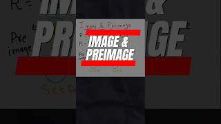 Image amp Preimage  Ch1  Relations amp Functions  Class 12 shorts class12maths [upl. by Ttennej]