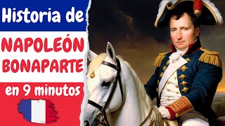 🟦⬜🟥 NAPOLEÓN BONAPARTE Toda su historia en 9 minutos [upl. by Olsewski]