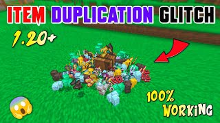 Minecraft PeBedrock 120 Item Duplication Glitch  Duplication Glitch Minecraft Pocket Edition 120 [upl. by Lemert]