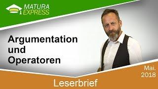 Leserbrief Geschriebenen Text besprechen  Zentralmatura Deutsch Mai 2018 06 [upl. by Werdna455]