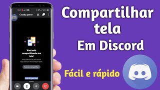 Como Compartilhar Tela No Discord Pelo Celular [upl. by Nolyk79]