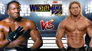 WWE 2K24 BOOKER T VS EDGE [upl. by Kilian]