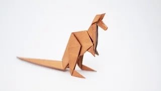 Origami Animal  How to fold an Origami Kangaroo stepbystep [upl. by Maze709]