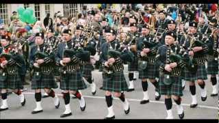 Top Ten Military Bagpipe Marching Tunes [upl. by Bibah]