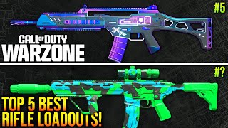 WARZONE Top 5 BEST ASSAULT RIFLE LOADOUTS After Update WARZONE META Loadouts [upl. by Aimo840]