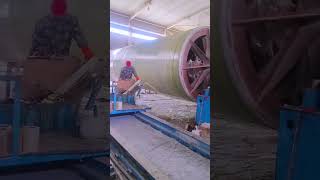 Fiberglass reinforced plastic pipe production process [upl. by Sucramaj996]