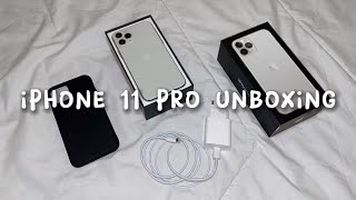 iPhone 11 Pro 256gb  aesthetic unboxing [upl. by Higginson]