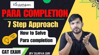 Para Completion 7Step Approach for CAT 🚀  Para Completion for CAT Tricks  Best CAT Coaching [upl. by Phillida]