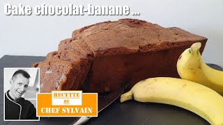 Cake banane chocolat  Recette par Chef Sylvain [upl. by Chansoo]