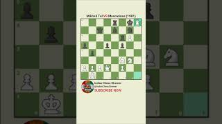 Mikhail Tal VS Mascarinas 1981 chessgames games short viralshorts chessproblems chessonline [upl. by Drol]