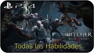 The Witcher 3 Ps4  Todas las Habilidades Recomendadas [upl. by Patterman]