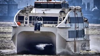 AG EMS Hochgeschwindigkeits  Fähre NORDLICHT II DMAE IMO 9921661 Katamaran Emden high speed ferry [upl. by Frankel]